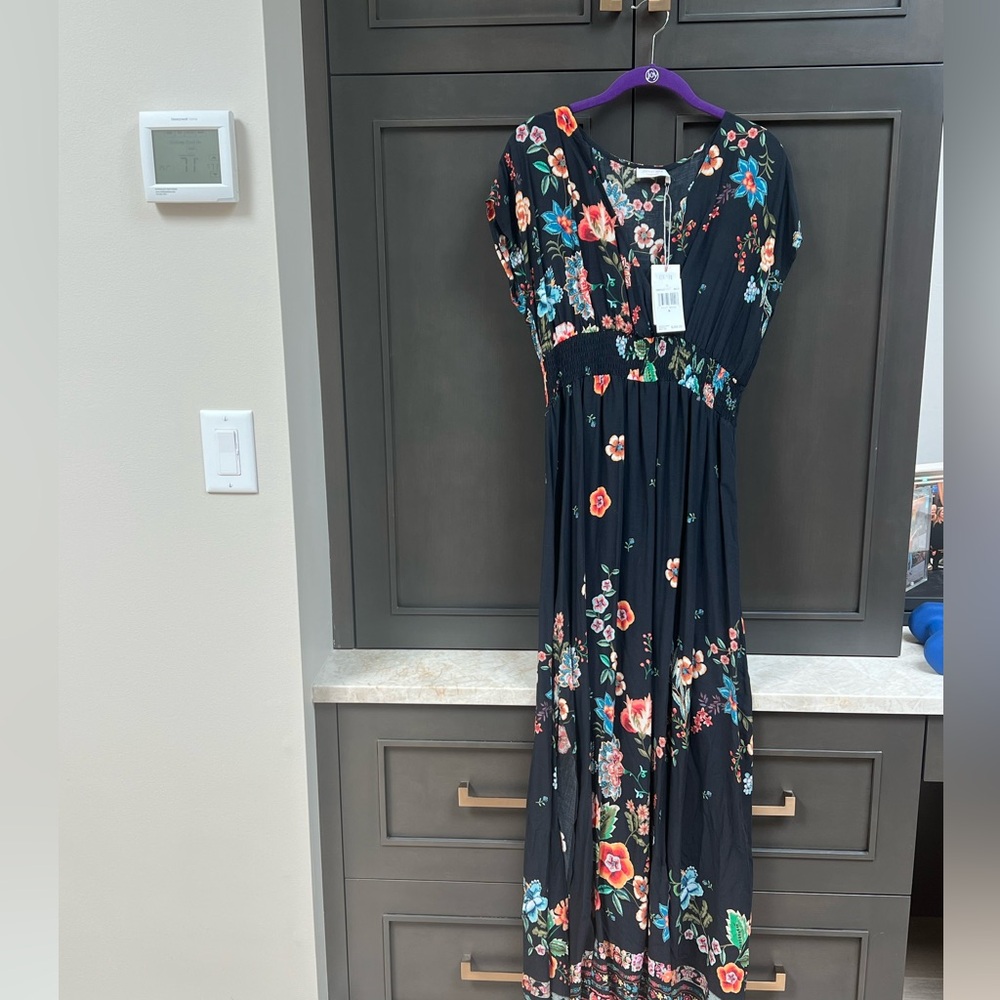 NWT Johnny Was Ardell Smocked Dress size M